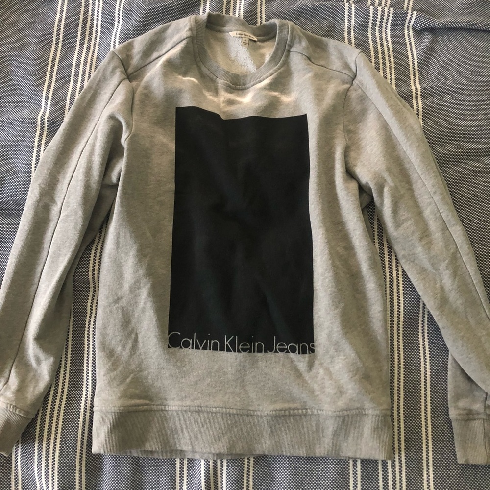 Calvin Klein grey pullover sweater